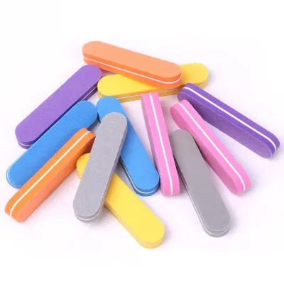 2 Pc Double Sides Nail File Buffers Sponge